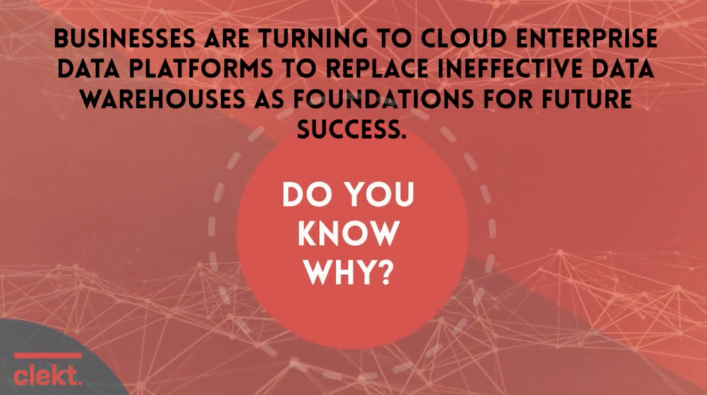 Cloud Enterprise Data Platform WHY