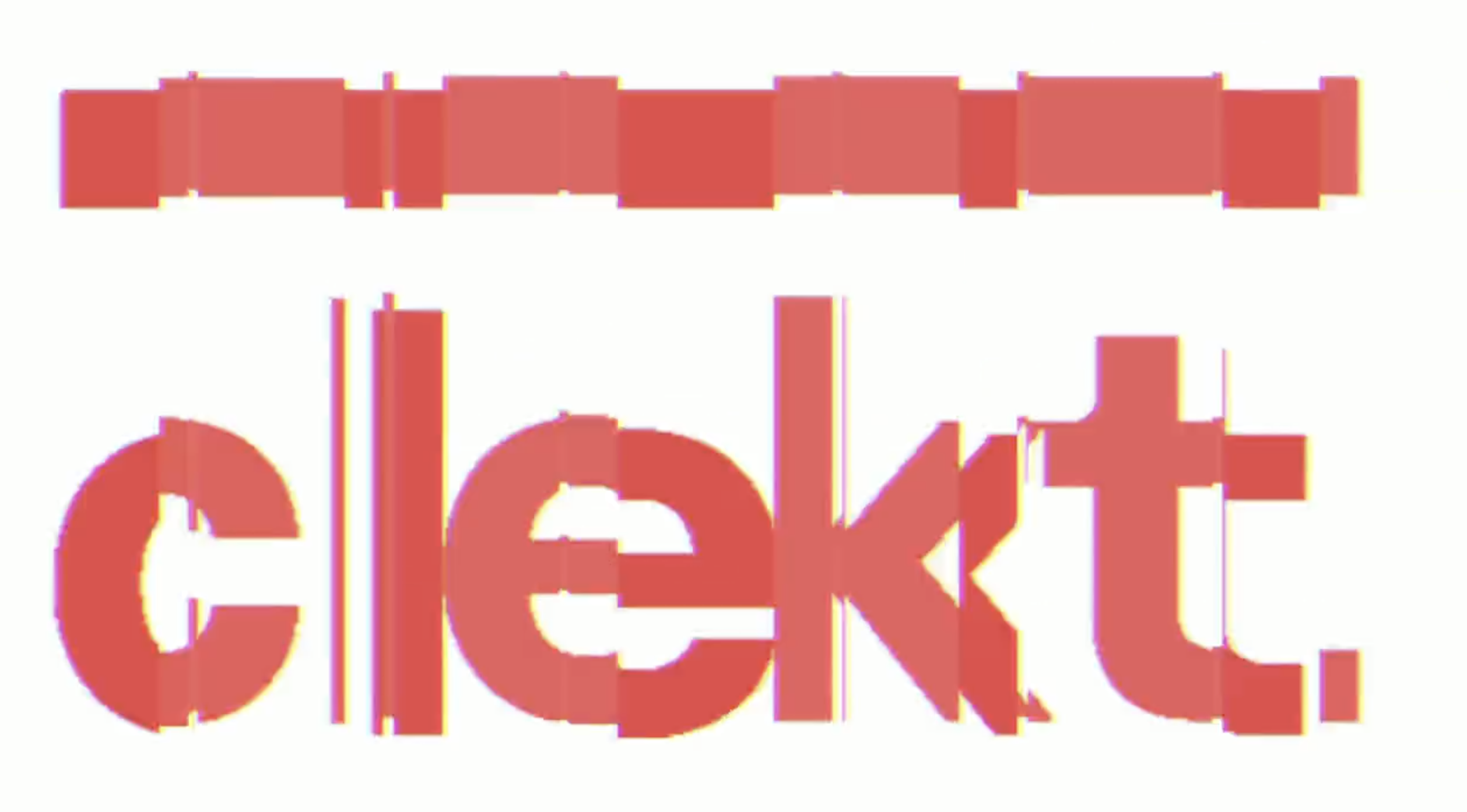 Existing Clekt logo glitched